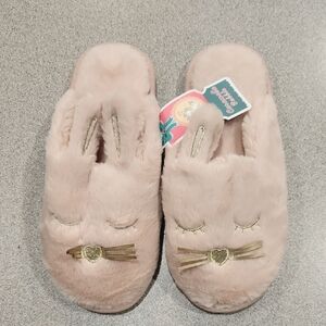 Cozy Bunny Slippers for Women - Pink